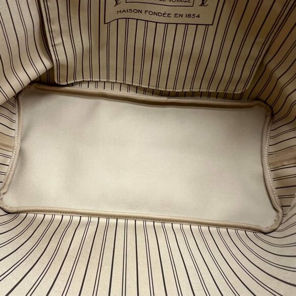 100% LOUIS VUITTON MONOGRAM NEVERFULL GM WITH POUCH TOTE BAG - Picture 13 of 16